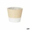 Vaso Bianco Corda Plastica 16 x 14,5 x 16 cm (24 Unità)