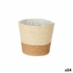 Planter Brown Rope Plastic 16 x 14,5 x 16 cm (24 Units)