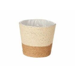 Planter Brown Rope Plastic 16 x 14,5 x 16 cm (24 Units)