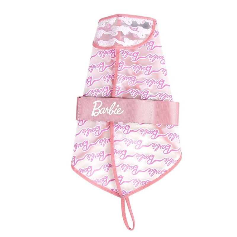 Impermeabile per Cani Barbie Rosa S