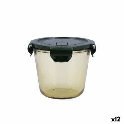 Porta pranzo Ermetico Bidasoa Infinity Rotonda 700 ml Giallo Vetro (12 Unità)