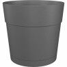 Plant pot Artevasi White Anthracite Plastic Circular Ø 40 cm