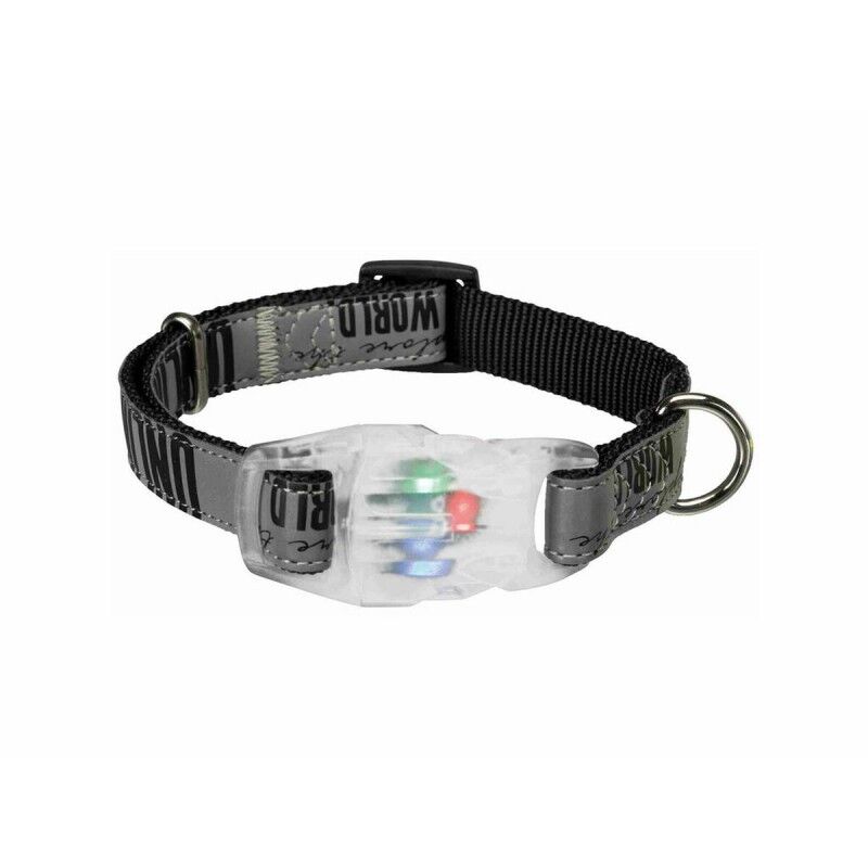 LED Collar for Pets Trixie Explore USB Black M/L 35-55 cm