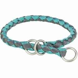 Collare da addestramento Trixie Cavo Grafite Azzurro Chiaro S/M 35-41 cm