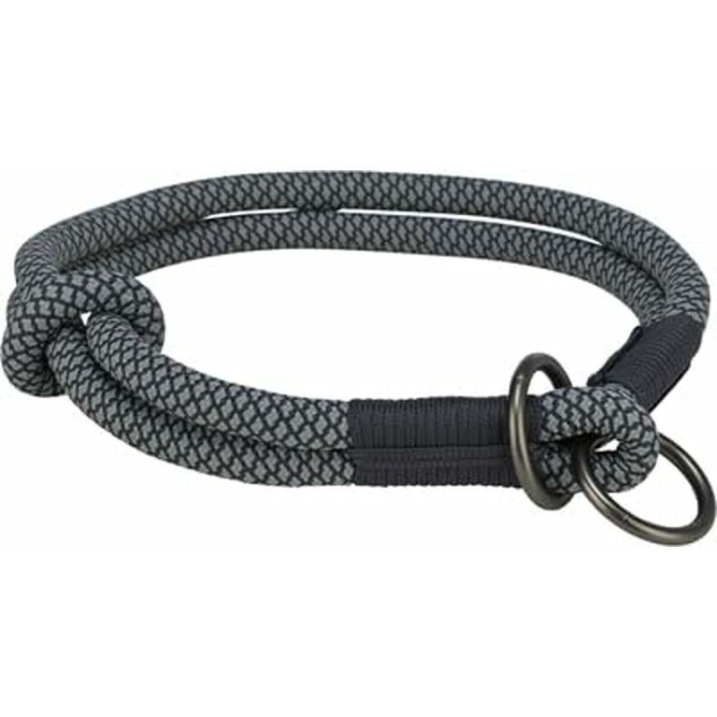 Collari da addestramento per cani Trixie Soft Rope Nero Grigio XS/S 30 cm