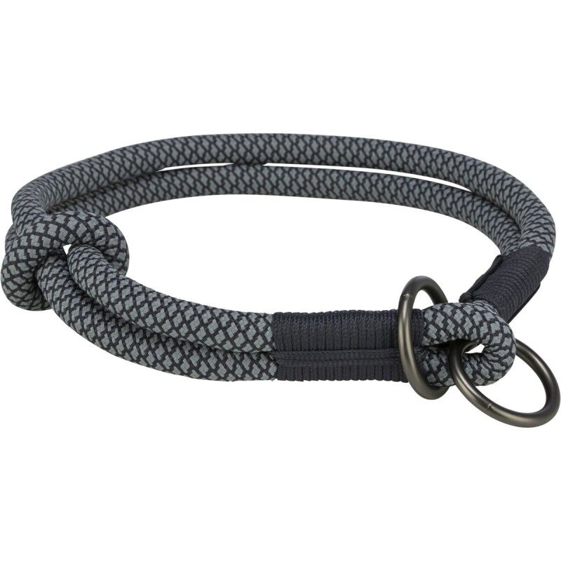 Collari da addestramento per cani Trixie Soft Rope Nero Grigio S/M 40 cm