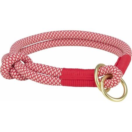 Dog Training Collars Trixie Soft Rope Red Cream L 50 cm