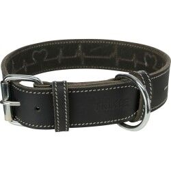 Dog collar Trixie Heartbeat Black L/XL 55-65 cm