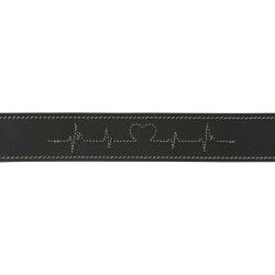 Collare per Cani Trixie Heartbeat Nero L/XL 55-65 cm