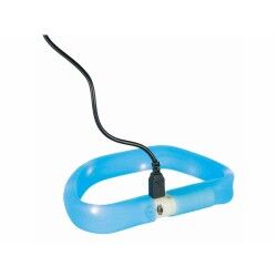 Collare LED per Animali Domestici Trixie Flash USB Azzurro M/L