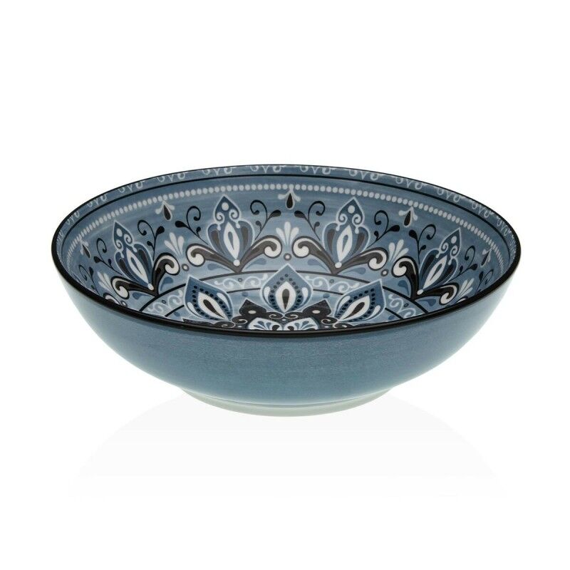 Salad Bowl Versa Blue Ceramic Porcelain 22,5 x 9 x 22,5 cm