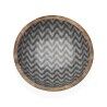 Salad Bowl Versa Chevron Bamboo Porcelain Mango wood 30 x 10 x 30 cm