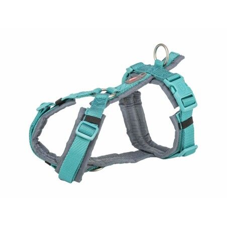 Imbracatura per Cani Trixie Premium Trekking Grafite Azzurro Chiaro XL