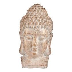 Decorative Garden Figure Ibergarden CC20488 White Golden Polyresin 35 x 65,5 x 38 cm Head Buddha