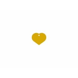 Identification plate Imarc Heart Yellow Golden