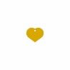 Identification plate Imarc Heart Yellow Golden