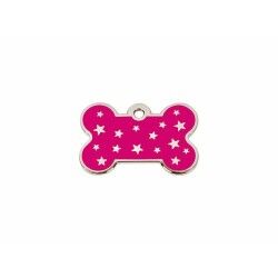 Identification plate Imarc PetScribe Passion Pink Silver