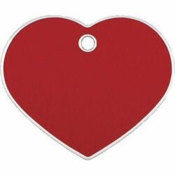 Identification plate Imarc Heart Red