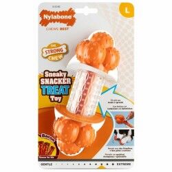 Giocattolo da mordere per cani Nylabone Arancio Bacon Artificiale L