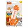 Dog chewing toy Nylabone Orange Bacon Artificial M