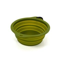 Folding Pet Bowl Gloria Green Silicone Aluminium 550 ml