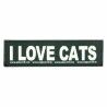 Etichette per imbracatura Trixie I LOVE CATS L