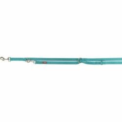 Adjustable dog leash Trixie Premium Light Blue M/L