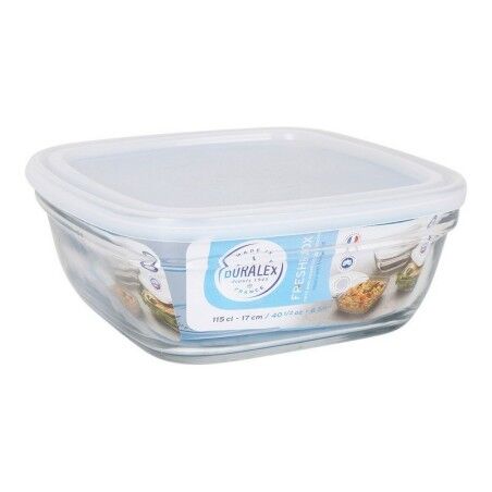 Porta pranzo Freshbox Trasparente Quadrato Con coperchio (17 cm) (17 x 17 x 6 cm) (17 cm)