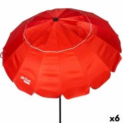 Sunshade Aktive Red Aluminium 240 x 235 x 240 cm (6 Units)