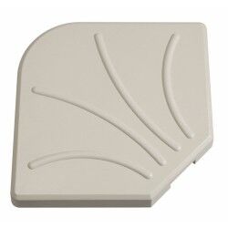 Base per Ombrellone Cemento Bianco 47 x 47 x 5,5 cm