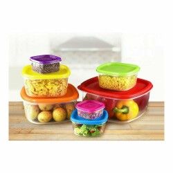 Set di scatole porta pranzo Privilege Multicolore 3 L 7 Pezzi 12 Unità