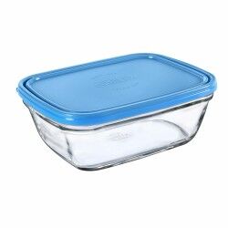 Portapranzo Rettangolare con Coperchio Duralex Freshbox Azzurro 1,7 L