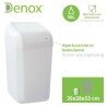 Rubbish bin Denox White 30 L