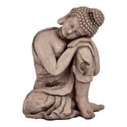 Statua Decorativa da Giardino Ibergarden CC20446 Grigio Poliresina 28,5 x 43,5 x 37 cm Buddha