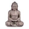 Statua Decorativa da Giardino Ibergarden CC20411 Grigio Poliresina 25 x 57 x 42,5 cm Buddha