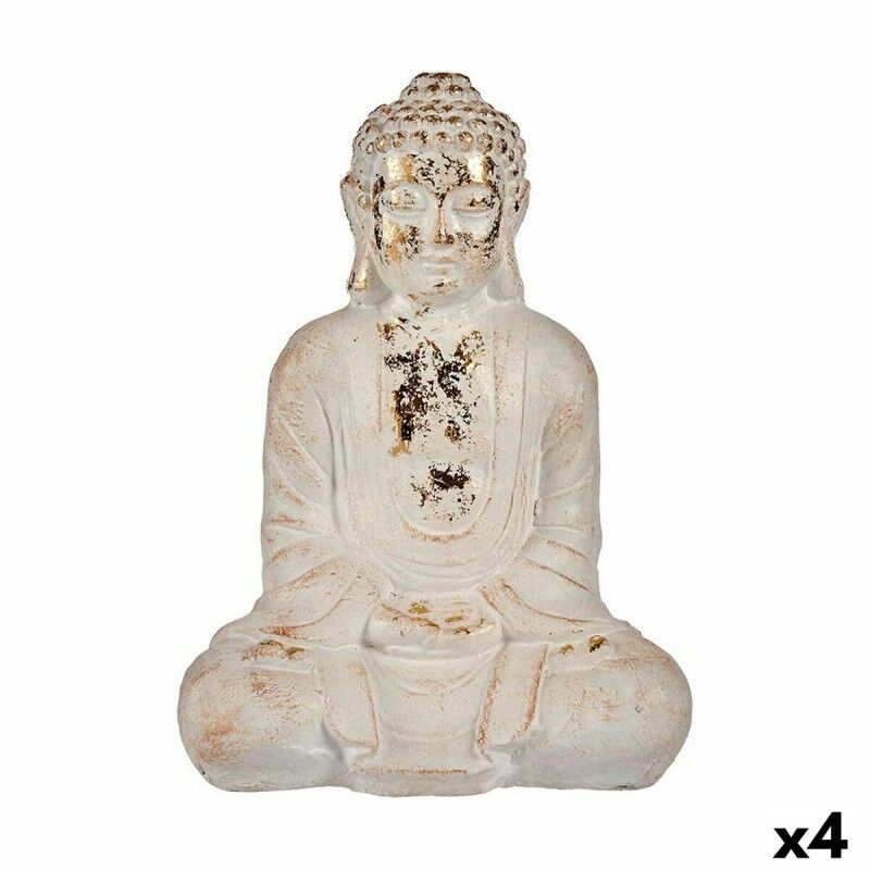 Statua Decorativa da Giardino Ibergarden CC20410 Poliresina Buddha 17 x 37 x 26 cm (4 Unità)