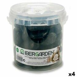 Pietre Decorative Ibergarden 3BG Nero Grande 3 Kg (4 Unità)