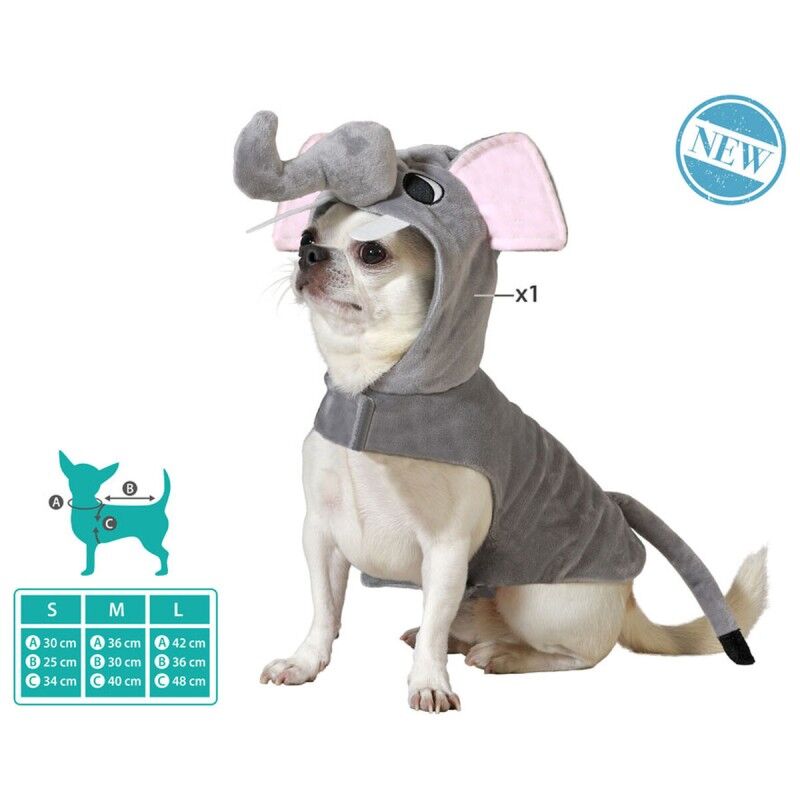 Dog Costume Size M Elephant