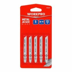 Saw Blade Workpro T118BF Jigsaw Metal (5 Units)