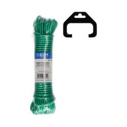 Corda di cavo EDM 87813 Verde Plastica 3,8 mm x 25 m