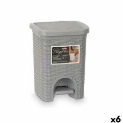 Rubbish bin Stefanplast 30132 Light grey Plastic 6 L (6 Units)