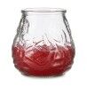 Candle Ibergarden Red Transparent Glass Paraffin Geranium 9 x 9,5 x 9 cm