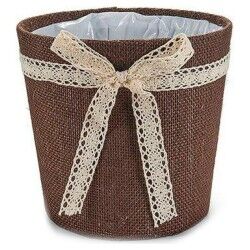 Plant pot Ibergarden Grey Natural Chocolate 18 x 17 x 18 cm