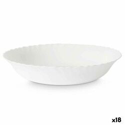 Insalatiera Vivalto LQW-110 Bianco Vetro opalino 27,5 x 5,5 x 27,5 cm (18 Unità)