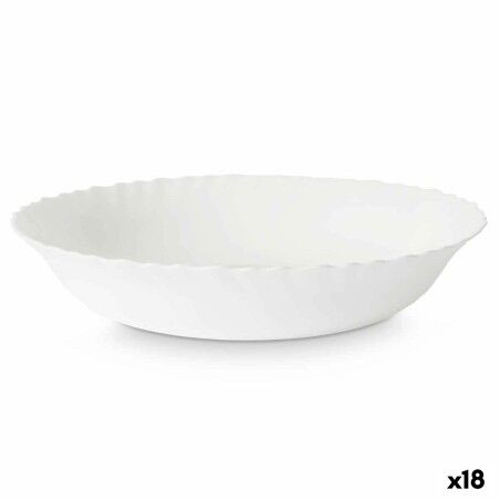 Insalatiera Vivalto LQW-110 Bianco Vetro opalino 27,5 x 5,5 x 27,5 cm (18 Unità)