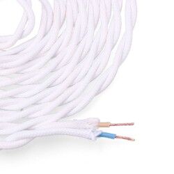 Cable EDM 11884 White 2 x 0,75 mm 5 m