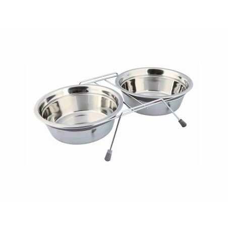 Dog Feeder Trixie Stainless steel Double 1,5 L 2 × 1,5 L