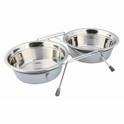 Dog Feeder Trixie Stainless steel Double 1,5 L 2 × 1,5 L