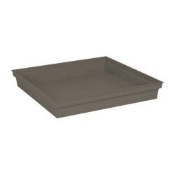 Flower Pot Dish EDA Tuscany Squared Taupe 40 cm 40 x 40 x 5,9 cm