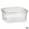 Rectangular Lunchbox with Lid Leknes BS500ROI Transparent polypropylene 500 ml 12,3 x 6 x 13 cm (24 Units)